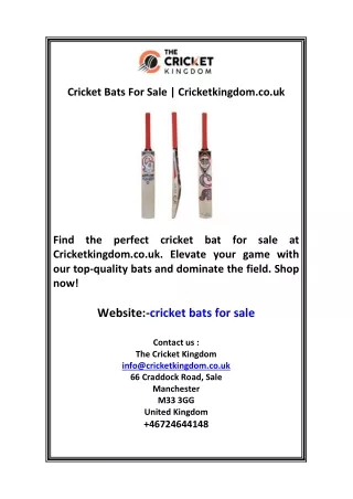 cricket bats for sale