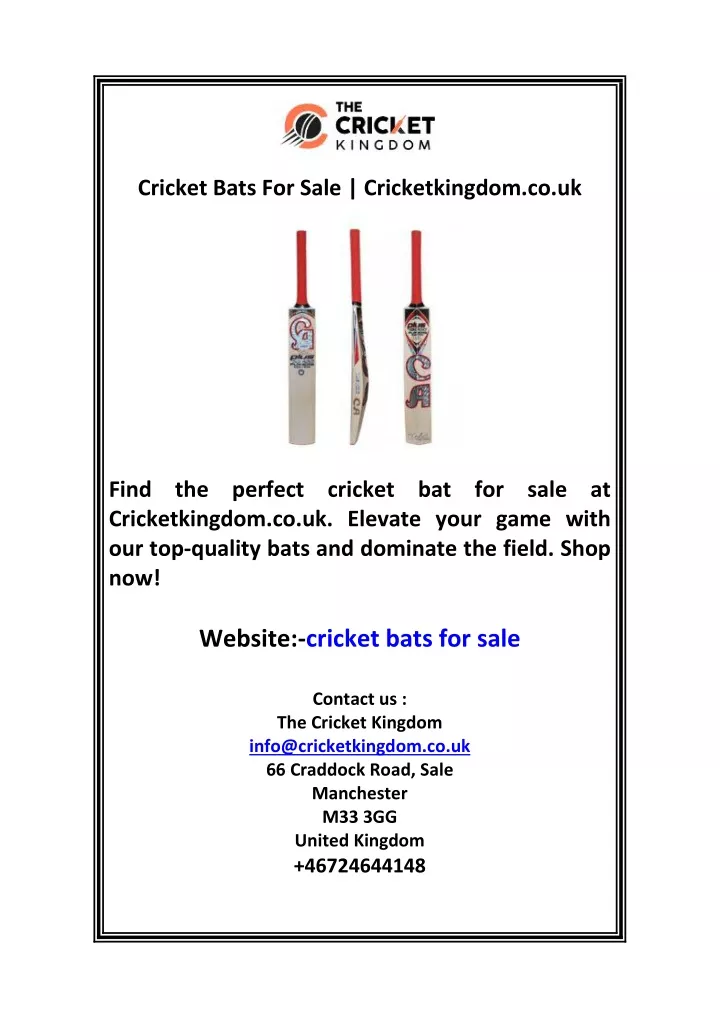 cricket bats for sale cricketkingdom co uk