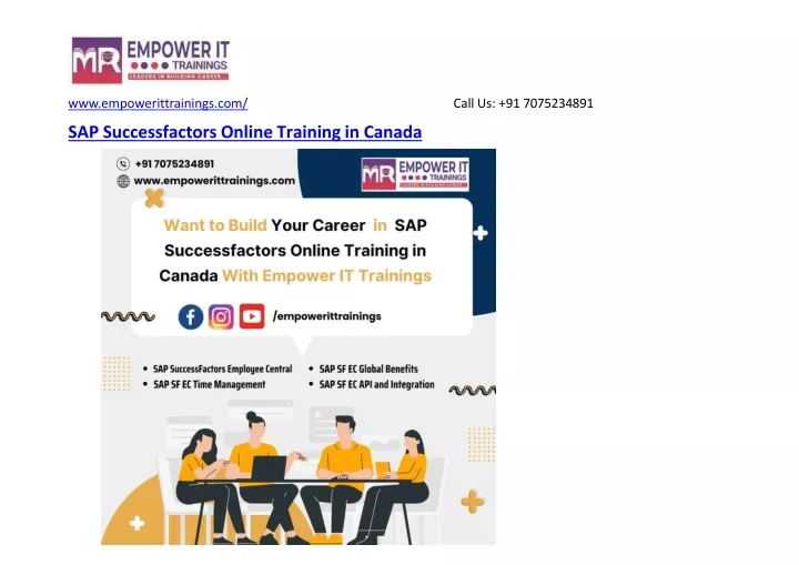 sap successfactors online training in canada