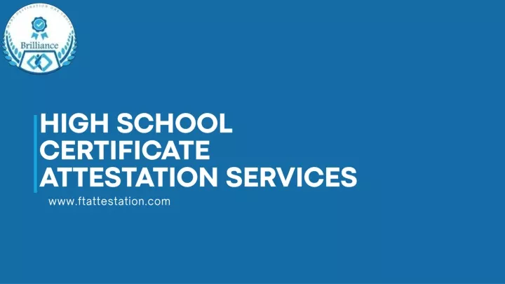high school certificate attestation services