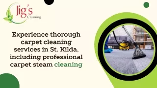 Experience thorough carpet cleaning services in St. Kilda, including professional carpet steam cleaning