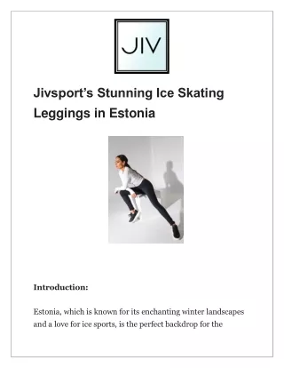 Jivsport’s Stunning Ice Skating Leggings in Estonia