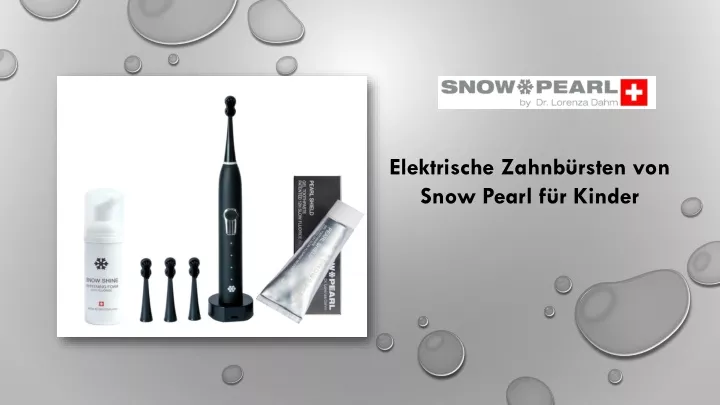 elektrische zahnb rsten von snow pearl f r kinder