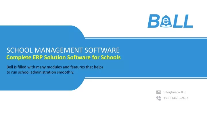 complete erp solution software for schools