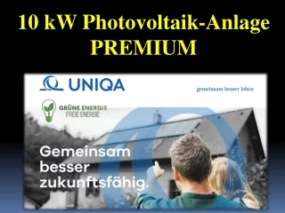 10 kW Photovoltaik-Anlage PREMIUM