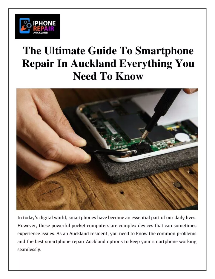 the ultimate guide to smartphone repair