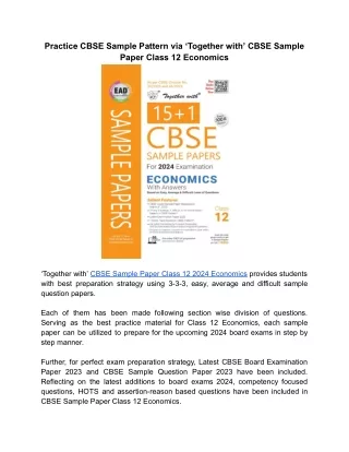 practice cbse sample pattern via together with