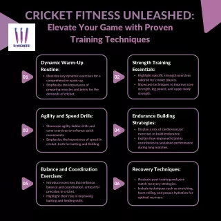 Cricket Fitness Unleashed: Elevate Your Game with Proven Training Techniques