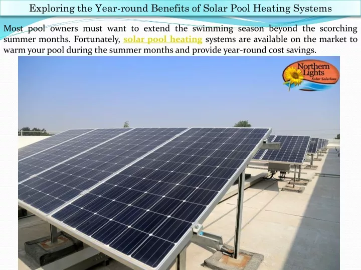 exploring the year round benefits of solar pool