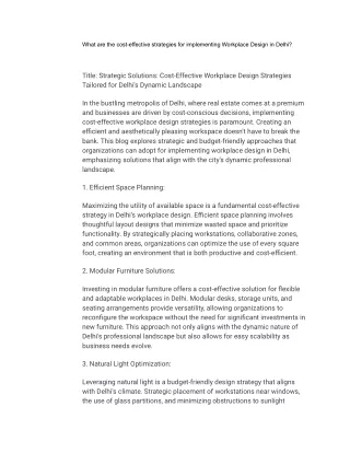 what are the cost effective strategies