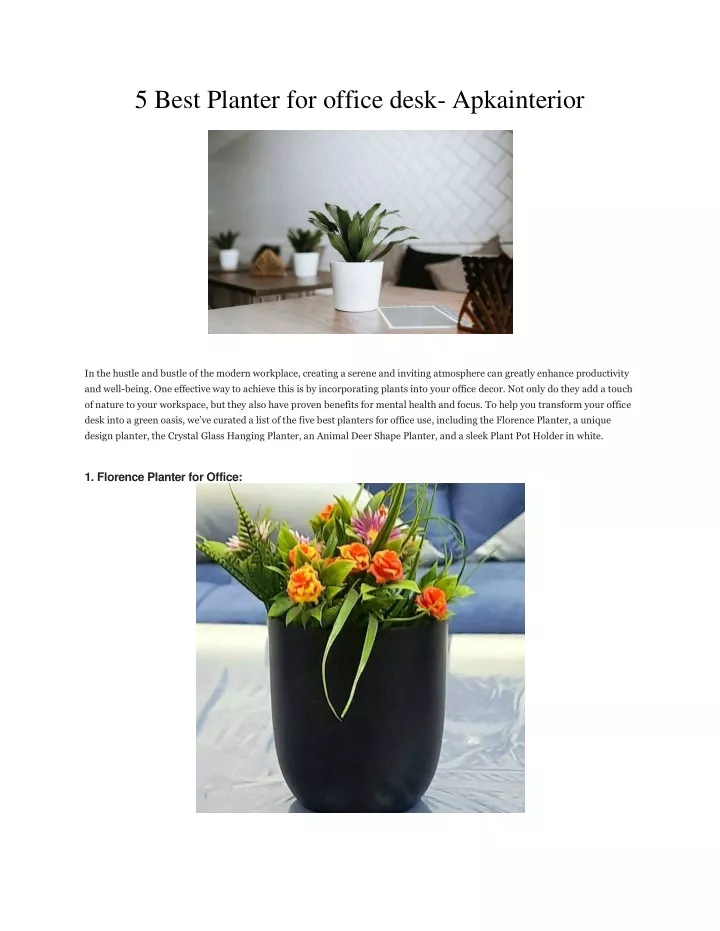 5 best planter for office desk apkainterior
