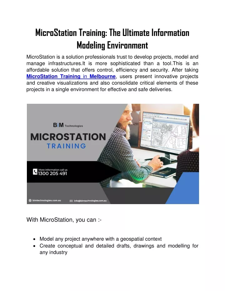 microstation training the ultimate information