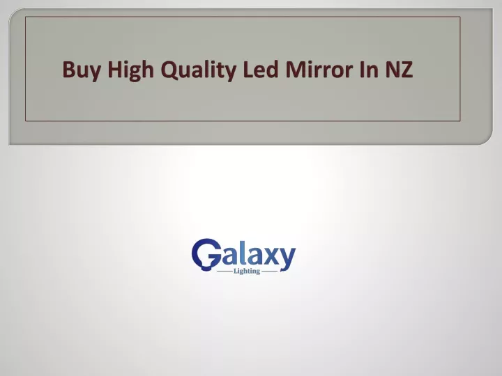 buy high quality led mirror in nz
