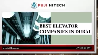 BEST ELEVATOR COMPANIES IN DUBAI (1) pptx