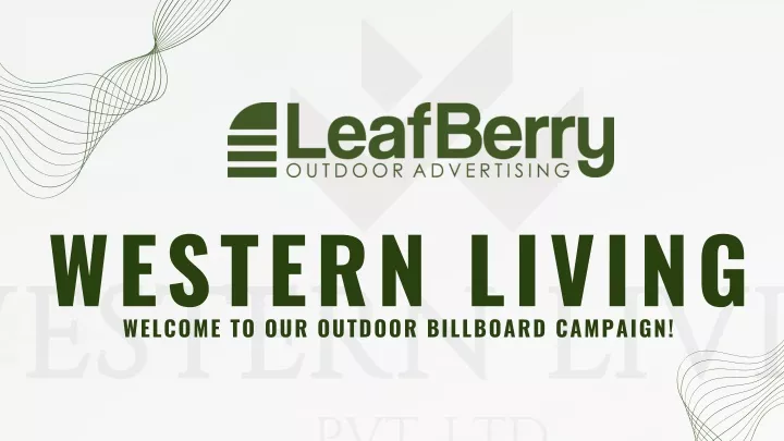 western living welcome to our outdoor billboard