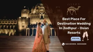 Best Place For Destination Wedding In Jodhpur