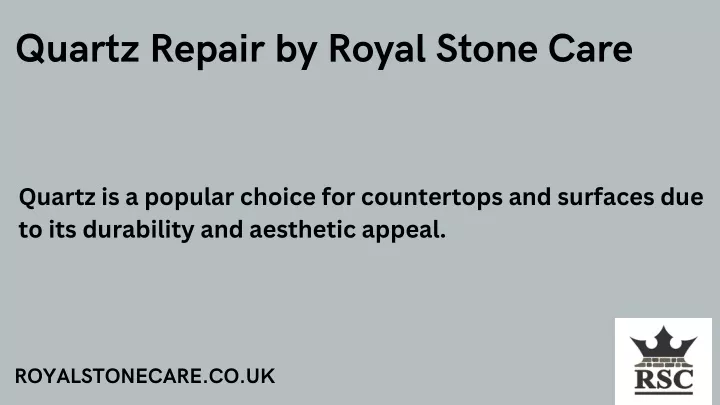 quartz repair by royal stone care