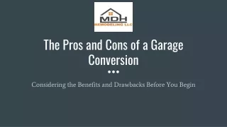 The Pros and Cons of a Garage Conversion