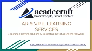 ar vr e learning services