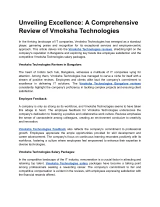 Unveiling Excellence_ A Comprehensive Review of Vmoksha Technologies (1)