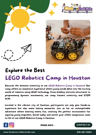 Choosing the Right LEGO Robotics Camp in Houston