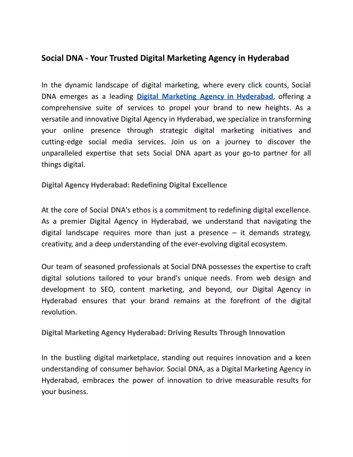 social dna your trusted digital marketing agency