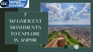 7 Monuments to Explore in Jaipur