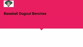 BaseballRacks- Baseball Dugout Benches