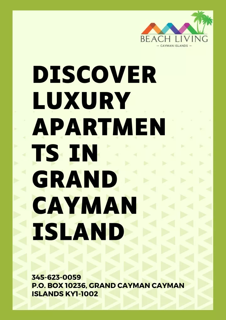 discover luxury apartmen ts in grand cayman island