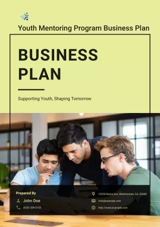 youth mentoring program business plan