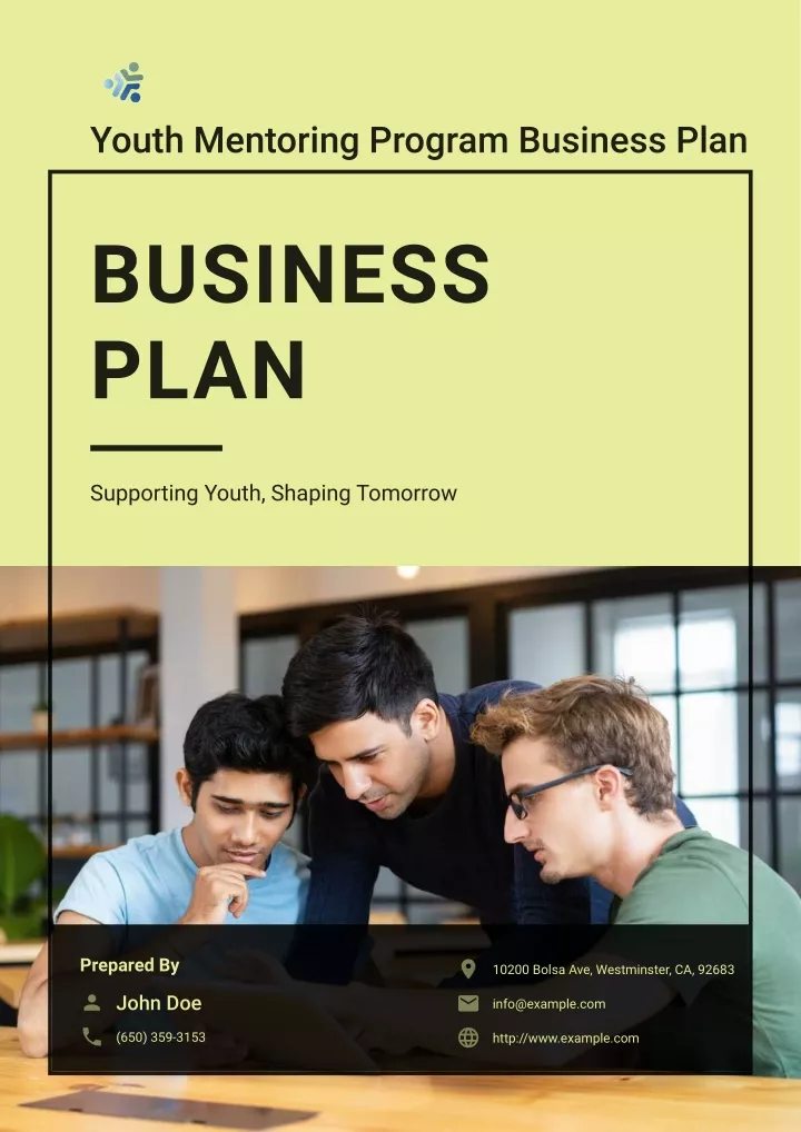 youth mentoring business plan