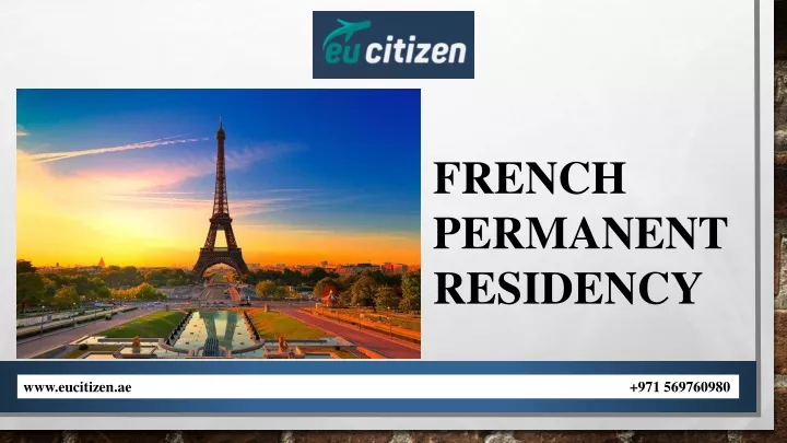 french permanent residency