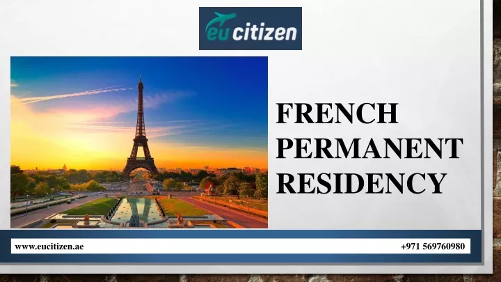 french permanent residency