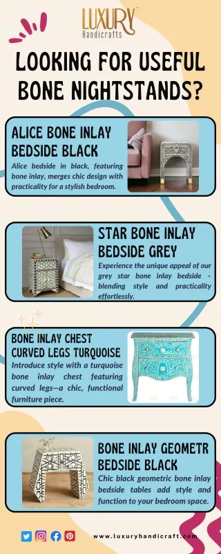 looking for useful bone nightstands