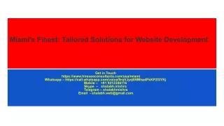 Miami's Finest_ Tailored Solutions for Website Development