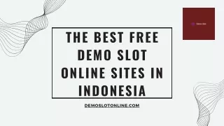 the best free demo slot online sites in indonesia