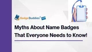 Get Detailed Information About Name Badge Myths