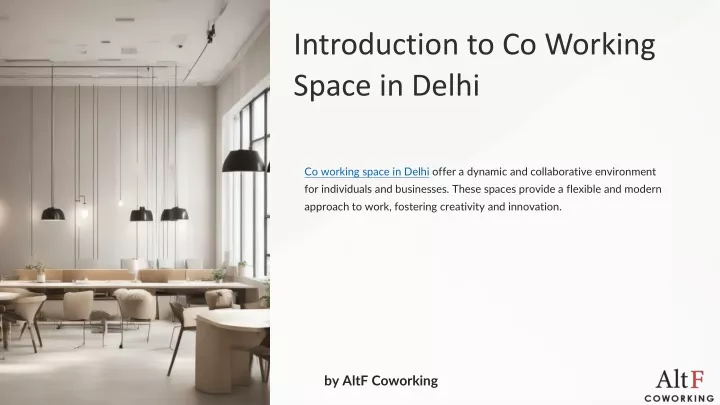 introduction to co working space in delhi