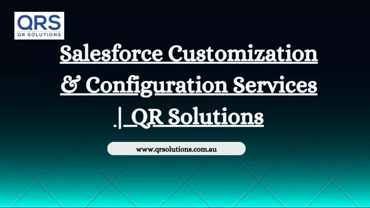 salesforce customization configuration services