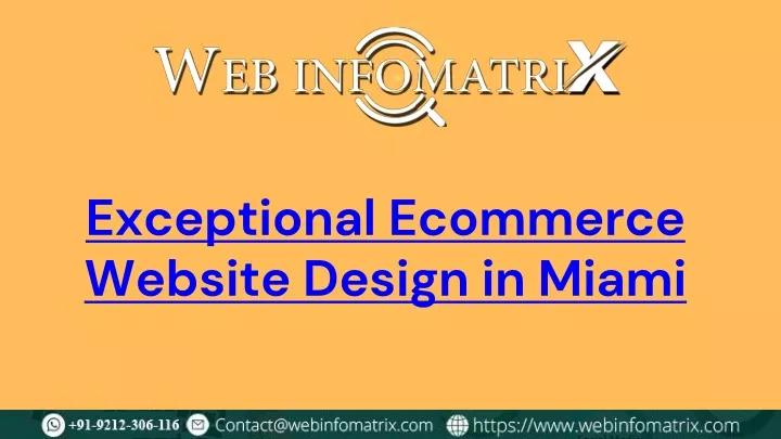 exceptional ecommerce website design in miami