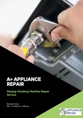 Hire the Best Maytag Washing Machine Repair Service