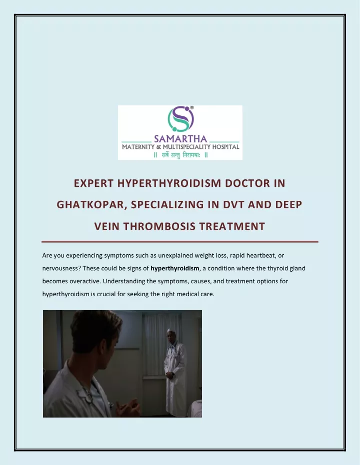 expert hyperthyroidism doctor in