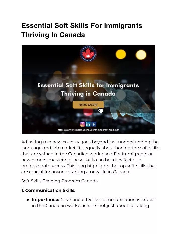 essential soft skills for immigrants thriving