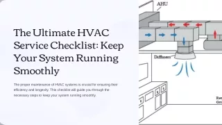 The Ultimate HVAC Service Checklist Keep Your System Running Smoothly