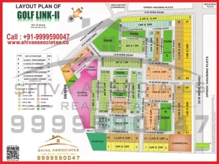 Golf Link 2 Greater Noida HD Map Layout Plan of Golf Link 2 | Shiva Associates