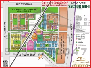 MU 1 Greater Noida HD Map Layout Plan of MU 1 | Shiva Associates