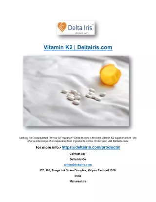 Vitamin K2 | Deltairis.com