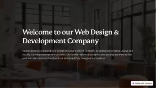 Welcome to our Web Design & Development Company