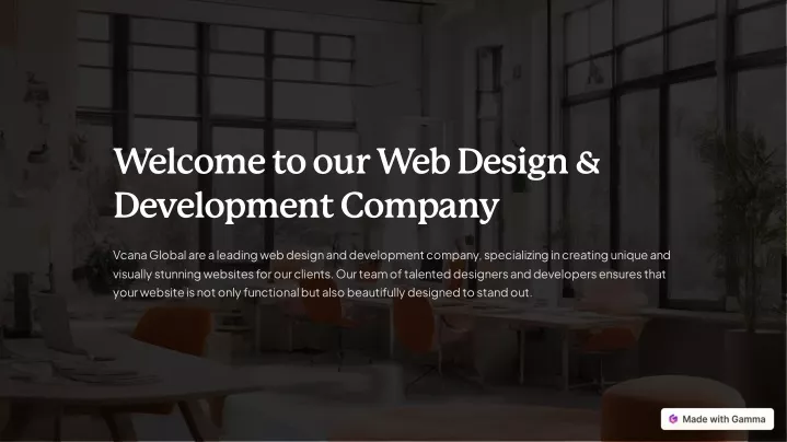 welcome to our web design development company