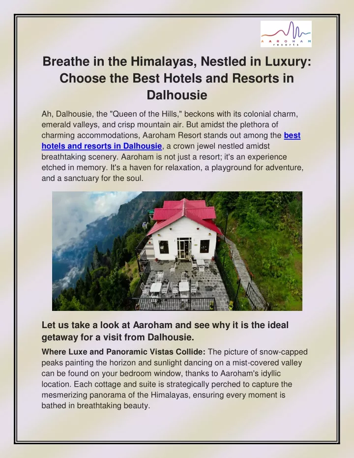 breathe in the himalayas nestled in luxury choose